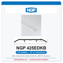 NGP 425EDKB Flat Saddle Threshold 5" x 1/2" Dark Bronze | National Guard