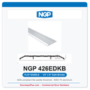 NGP 426EDKB Flat Saddle Threshold 6" x 1/2" Dark Bronze | National Guard