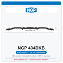 NGP 434DKB Flat Saddle Threshold 4" x 1/4" Dark Bronze | National Guard