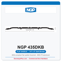 NGP 435DKB Flat Saddle Threshold 5" x 1/4" Dark Bronze | National Guard