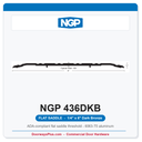 NGP 436DKB Flat Saddle Threshold 6" x 1/4" Dark Bronze | National Guard