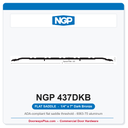 NGP 437DKB Flat Saddle Threshold 7" x 1/4" Dark Bronze | National Guard