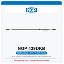 NGP 439DKB Flat Saddle Threshold 9" x 1/4" Dark Bronze | National Guard
