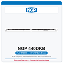 NGP 440DKB Flat Saddle Threshold 10" x 1/4" Dark Bronze | National Guard