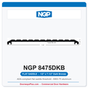 NGP 8475DKB Flat Saddle Threshold 7-1/2" x 1/2" Dark Bronze | National Guard