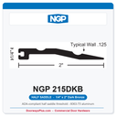 NGP 215DKB Half Saddle Threshold 2" x 1/4" Dark Bronze | National Guard