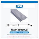 NGP 350DKB Half Saddle Threshold 5" x 1/2" Dark Bronze | National Guard