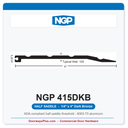 NGP 415DKB Half Saddle Threshold 4" x 1/4" Dark Bronze | National Guard