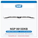 NGP 8613DKB Thermal Break Saddle Threshold 6-1/8" x 1/4" Dark Bronze | National Guard