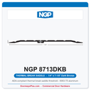 NGP 8713DKB Thermal Break Saddle Threshold 7-1/8" x 1/4" Dark Bronze | National Guard