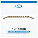 NGP 425BR Flat Saddle Threshold 5" x 1/2" Architectural Bronze | National Guard