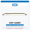 NGP 426BR Flat Saddle Threshold 6" x 1/2" Architectural Bronze | National Guard