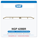 NGP 429BR Flat Saddle Threshold 9" x 1/2" Architectural Bronze | National Guard