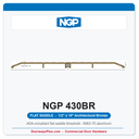 NGP 430BR Flat Saddle Threshold 10" x 1/2" Architectural Bronze | National Guard