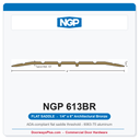 NGP 613BR Flat Saddle Threshold 6" x 1/4" Architectural Bronze | National Guard