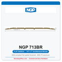 NGP 713BR Flat Saddle Threshold 7" x 1/4" Architectural Bronze | National Guard