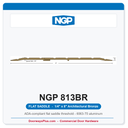 NGP 813BR Flat Saddle Threshold 8" x 1/4" Architectural Bronze | National Guard