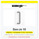 Don-Jo 15 3/4" Round Bar Door Pull | 6" CTC