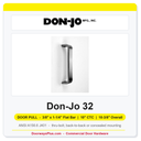 Don-Jo 32 3/8" x 1-1/4" Flat Bar Door Pull | 10" CTC
