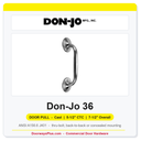 Don-Jo 36 Cast Door Pull | 5-1/2" CTC