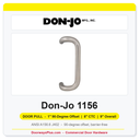 Don-Jo 1156 1" 90-Degree Offset Door Pull | 8" CTC