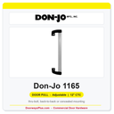 Don-Jo 1165 Adjustable Door Pull | 12" CTC