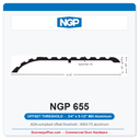 NGP 655 Offset Threshold 5-1/2" x 3/4" Aluminum | National Guard