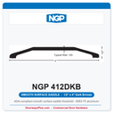 NGP 412DKB Smooth Surface Saddle Threshold 4" x 1/2" Dark Bronze | National Guard