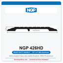 NGP 426HD Heavy-Duty Saddle Threshold 6" x 1/2" Aluminum | National Guard