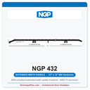 NGP 432 Extended-Width Saddle Threshold 12" x 1/2" Aluminum | National Guard
