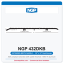 NGP 432DKB Extended-Width Saddle Threshold 12" x 1/2" Dark Bronze | National Guard