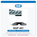 NGP 401 Carpet Divider Threshold 2-3/4" x 3/4" Aluminum | National Guard