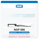 NGP 898 Bumper Seal Threshold 5" x 1/2" Aluminum | National Guard