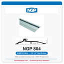 NGP 804 Bumper Seal Threshold 5" x 7/8" Dark Bronze | National Guard