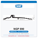 NGP 890 Bumper Seal Threshold 5" x 3/4" Dark Bronze | National Guard