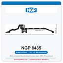 NGP 8435 Bumper Seal Threshold 5" x 7/8" Aluminum | National Guard