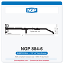 NGP 884-6 Bumper Seal Threshold 6" x 7/8" Dark Bronze | National Guard