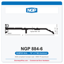 NGP 884-6 Bumper Seal Threshold 6" x 7/8" Aluminum | National Guard