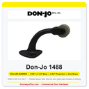 Don-Jo 1488 Roller Bumper | 1-5/8" x 2-1/4" Base, 2-3/4" Projection | Cast Brass | ANSI L12211