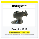 Don-Jo 1517 Floor Door Holder | 3-1/2" H | Brass | ANSI L11241