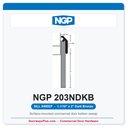 NGP 203NDKB Heavy Duty Neoprene Sill Sweep - Dark Bronze | National Guard