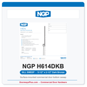 NGP H614DKB Extended Nylon Brush Sill Sweep - Dark Bronze | National Guard
