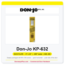 Don-Jo KP-632 Kick Plate | 6" x 32" | .050" Metal, Display Packaged