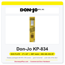 Don-Jo KP-834 Kick Plate | 8" x 34" | .050" Metal, Display Packaged