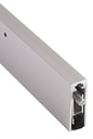 NGP 222NA Surface Mounted Automatic Door Bottom 2-1/8" x 5/8" Black Neoprene | Aluminum | National Guard