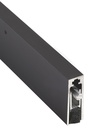NGP 222NDKB Surface Mounted Automatic Door Bottom 2-1/8" x 5/8" Black Neoprene | Dark Bronze | National Guard