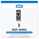 NGP 420NA Surface Mounted Automatic Door Bottom 2-1/4" x 3/4" Black Neoprene | Aluminum | National Guard