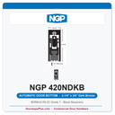 NGP 420NDKB Surface Mounted Automatic Door Bottom 2-1/4" x 3/4" Black Neoprene | Dark Bronze | National Guard