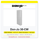 Don-Jo 30-CW Wrap-Around Plate | 4-1/4" x 9" | Blank, Trim Screws | 1-3/8" Door