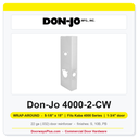 Don-Jo 4000-2-CW Wrap-Around Plate | 5-1/8" x 15" | Fits Kaba 4000 Series | 2-3/8" Backset, 1-3/4" Door